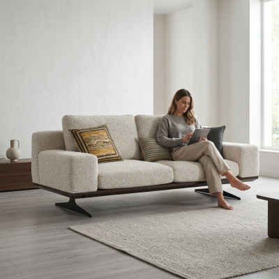 Mobilier de salon Canapé Divan Deux places Moderne Luxe Meubles rembourrés neufs