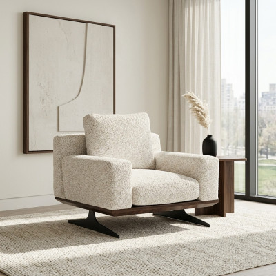 Salon Ameublement Luxe Fauteuil Textile Meubles Rembourrés Mobilier Moderne Design