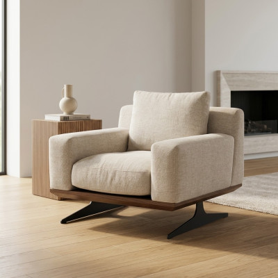 Meubles de salon Fauteuil Luxe Siège rembourré Moderne Mobilier rembourré Design Ameublement