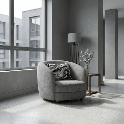 Meubles modernes Fauteuil Siège rembourré Mobilier de designer Tissu neuf