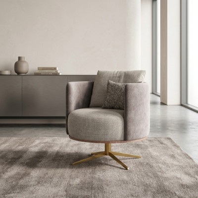 Fauteuil design innovant pour meubles de salon modernes fabriqués en imitation cuir de haute qualité.