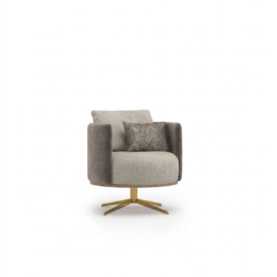 Fauteuil design innovant pour meubles de salon modernes fabriqués en imitation cuir de haute qualité.