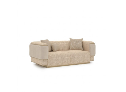 Meubles de salon de luxe Canapé Canapé 2 places Canapés Beige Meubles rembourrés