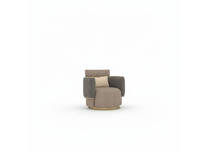 Salon Ameublement Fauteuil gris Tissu Moderne Meubles rembourrés neufs