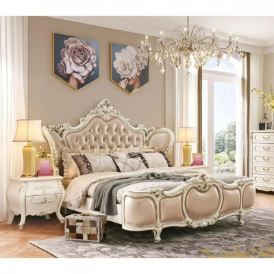 Meubles de chambre à coucher Lit 2x Tables de chevet Ensemble de luxe neuf Meubles classiques 3 pièces