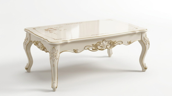 Table basse dans le salon, design chic, meubles élégants, nouveau luxe