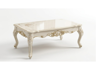 Table basse dans le salon, design chic, meubles élégants, nouveau luxe