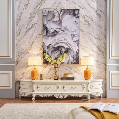 Meuble bas dans le salon nouveauté pour l'intérieur mobilier classique blanc