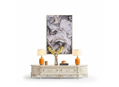 Meuble bas dans le salon nouveauté pour l'intérieur mobilier classique blanc