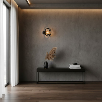 Applique murale moderne lampe murale noire appliques murales pour le couloir lampe de couloir