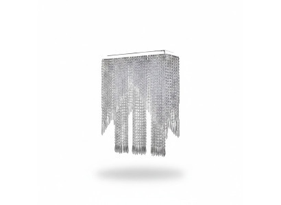 Lustre suspension brillant en chrome neuf lustre de salon