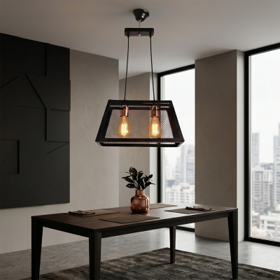Lampe de plafond Living Luminaire Chambre Noir chic Lampe Lumière de plafond