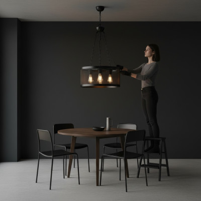 Lustre de plafond Un design de luxueux nouveau style de lampe suspendue moderne pour le salon