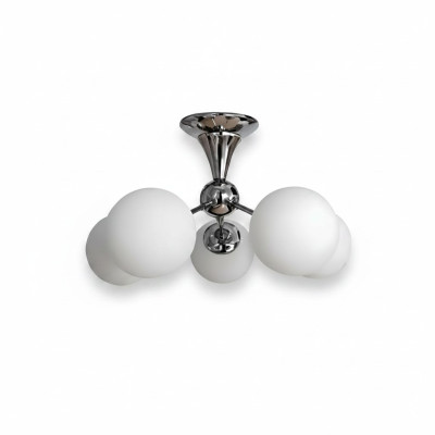 Lampe de plafond Une lampe à suspension en chrome Salon Lustre de luxe Luminaires Lampes