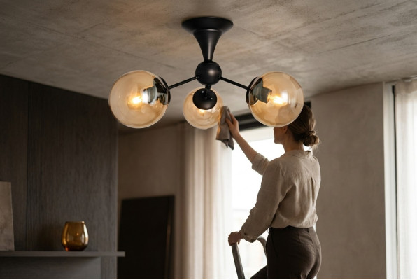 Plafonnier moderne Lumière suspendue Salon Noir Éclairage de luxe