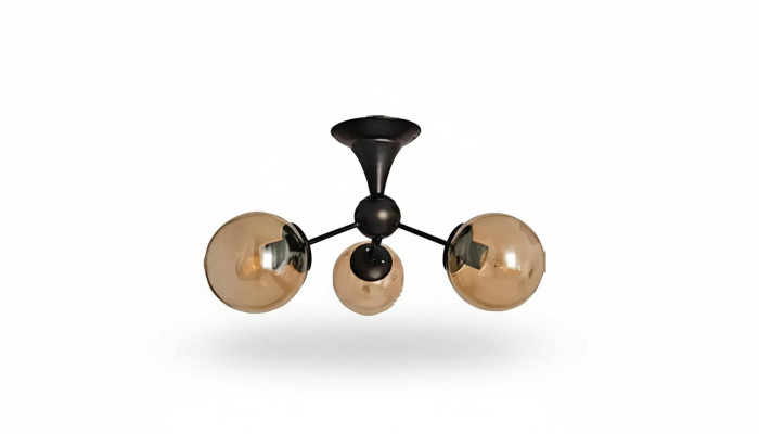 Plafonnier moderne Lumière suspendue Salon Noir Éclairage de luxe