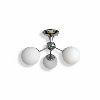 Lustre de plafond Luxueux Style en Verre Opalin pour Salon Maison 45x30cm