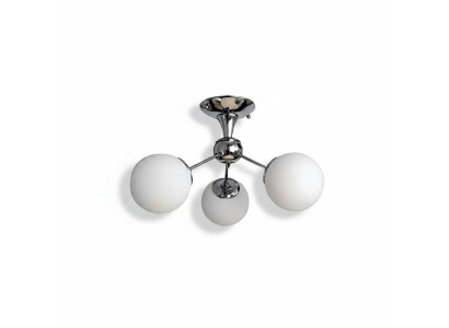 Lustre de plafond Luxueux Style en Verre Opalin pour Salon Maison 45x30cm