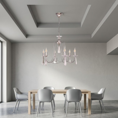 Lustre brillant nouvel espace intérieur pour le salon en cristal