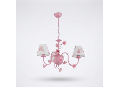 Plafonnier rose au design moderne dans le salon Chambre nouvelle