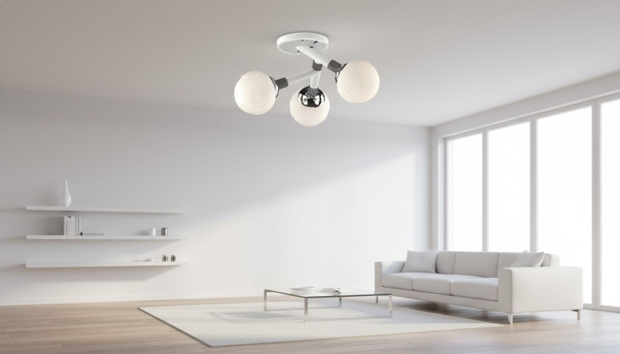 Lustre Design Lampes Lumières 45x30 Lampes de Plafond Boules Lampes de Plafond