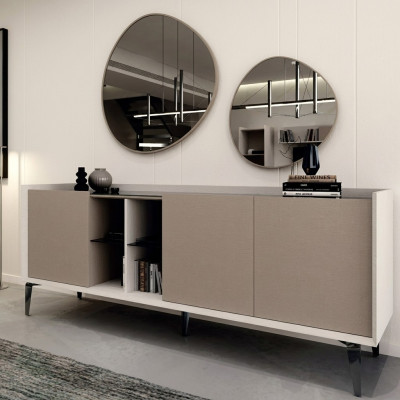 Buffet dans le salon Mobilier moderne luxueux neuf Couleur gris Commode