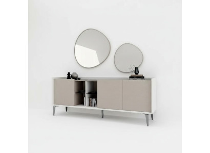 Buffet dans le salon Mobilier moderne luxueux neuf Couleur gris Commode