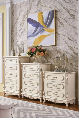 Ensemble de 2 luxueuses commodes dans le salon Meubles de salon classiques nouveaux