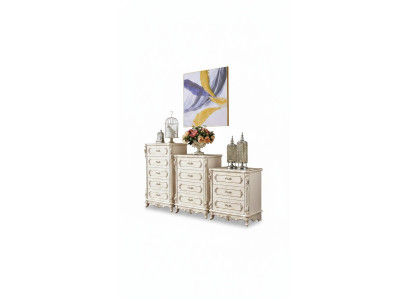 Ensemble de 2 luxueuses commodes dans le salon Meubles de salon classiques nouveaux