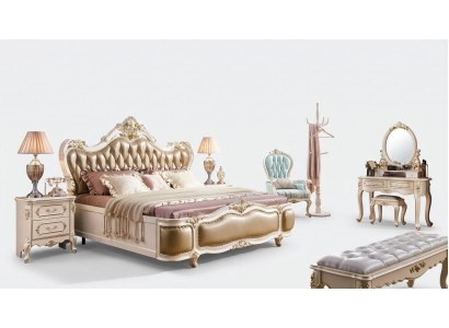 Ensemble de chambre à coucher Classic r Designer Meubles en bois de luxe 8 pièces