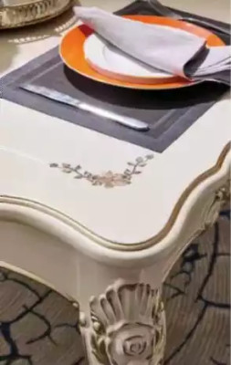 Ensemble de salle à manger table à manger luxueuse 6x chaises meubles classiques 7 pièces neuf