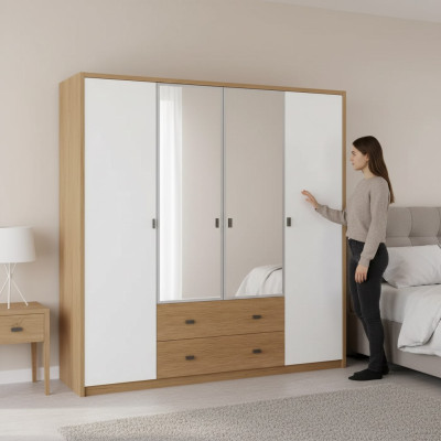 Armoire Armoires Chambre moderne Mobilier Matériau Bois Armoire de Luxe