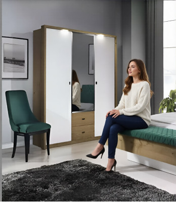 Armoire Mobilier Moderne Armoires de Chambre Conception de Garde-Robe Luxueuse