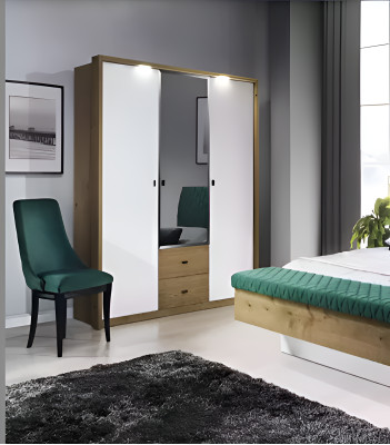 Armoire Mobilier Moderne Armoires de Chambre Conception de Garde-Robe Luxueuse