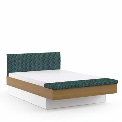 Conception de lits de haute qualité Lits doubles pour hôtel Mobilier en bois royal en bois massif