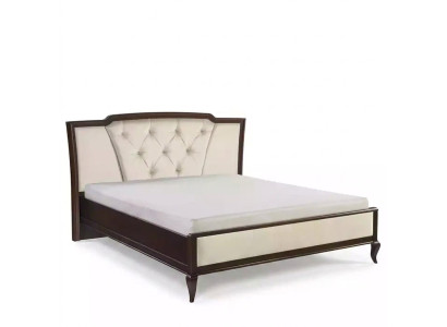 Lit en bois Lit Chesterfield Lit double dans la chambre Textile de velours