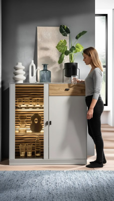 Bahut de luxe Design de bahut moderne Commodes en bois Ameublement