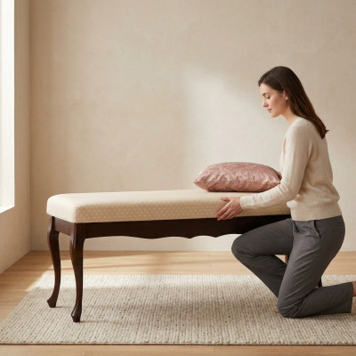 Banc design classique, tabouret siège meuble banc rembourré tabouret repose-pieds