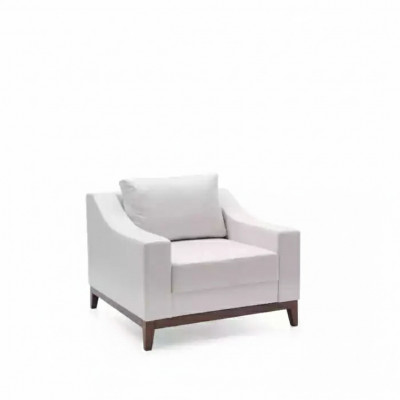 Fauteuil blanc scandinave, chaise rembourrée, fauteuil TV, club de salon, meubles
