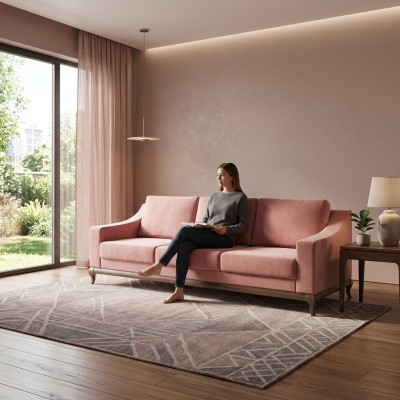 Trois places Canapé Moderne Mobilier Salon Canapé Luxueux Design de Canapé Rembourré