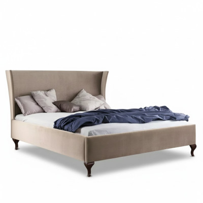 Conception de rembourrage de lit Lits doubles de luxe pour hôtel Mobilier en bois baroque