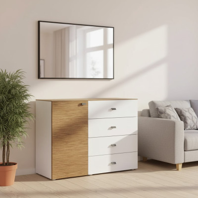 Commode moderne de luxe Buffet de design Chambre en bois blanc