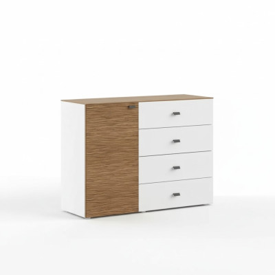 Commode moderne de luxe Buffet de design Chambre en bois blanc