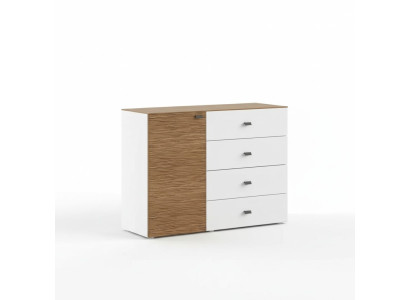 Commode moderne de luxe Buffet de design Chambre en bois blanc