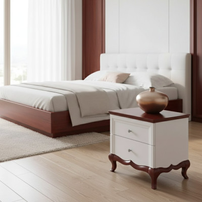 Table de chevet Tables d'appoint Bois neuf Mobilier de designer de luxe Chambre à coucher