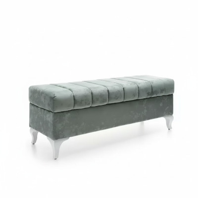 Conception de siège de banc classique Tabouret ottoman à deux places Tabouret textile
