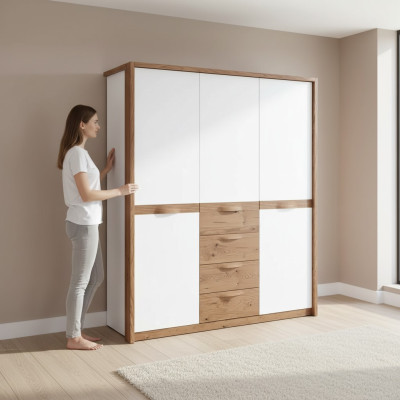 Armoire Chambre Armoires Bois Luxe Design de garde-robe moderne