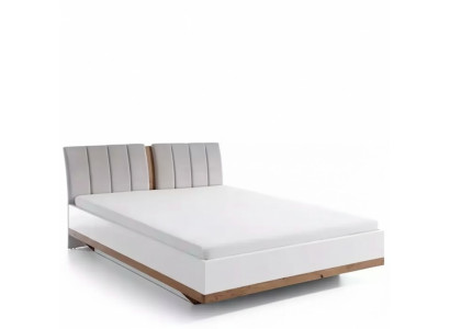 Conception de lit de luxe Lits doubles d'hôtel Mobilier en bois royal Textile