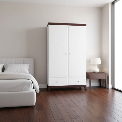 Armoire Armoire de chambre blanche Moderne en bois de luxe Armoires
