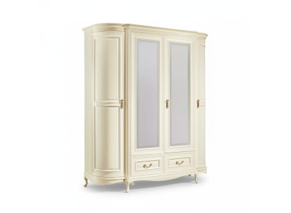 Armoire de chambre en bois blanc de luxe Armoires de mobilier en bois